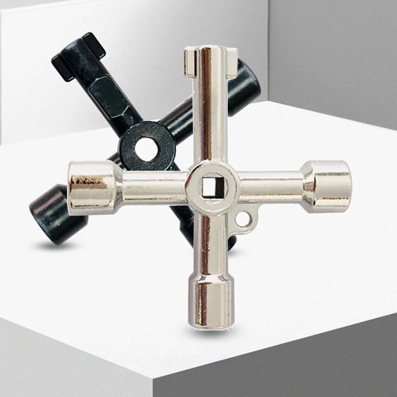 Multifunction 4 Ways Universal Triangle Wrench Key Plumber Keys Triangle For Gas Electric Meter Cabinets Bleed Radiators 
Multifunction 4 Ways Universal Triangle Wrench Key Plumber Keys Triangle For Gas Electric Meter Cabinets Bleed Radiators