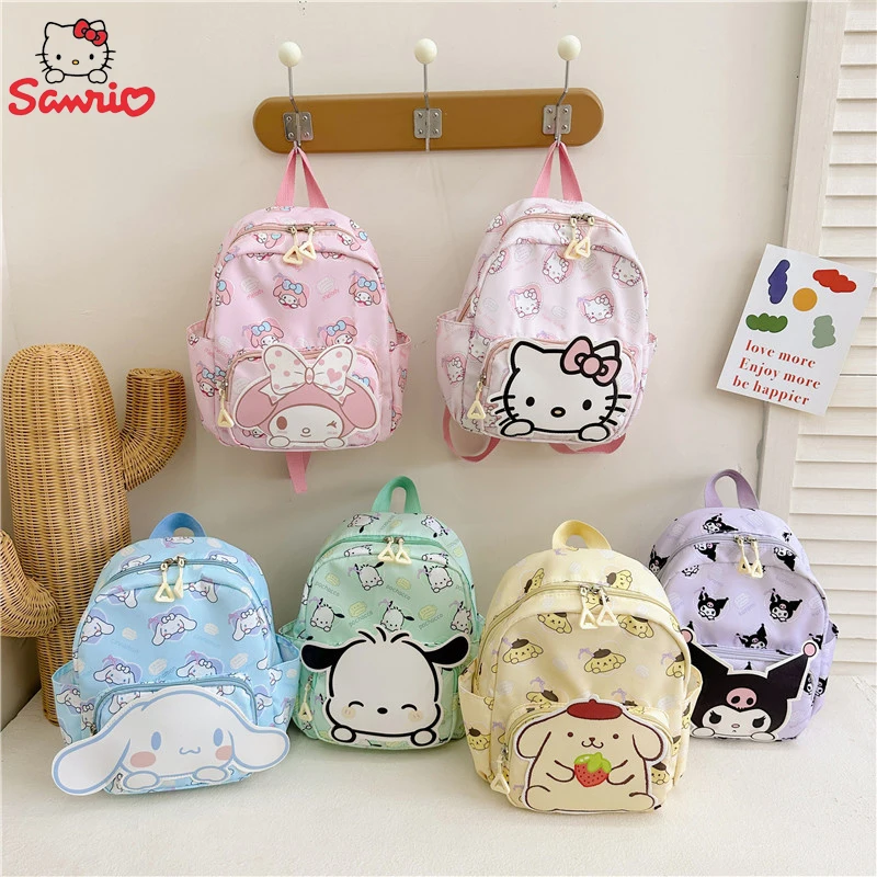 

Sanrio Hello Kitty Children Bags Kuromi Cinnamoroll My Melody Burden Reduction Kindergarten Backpack Pochacco Backpack Gifts