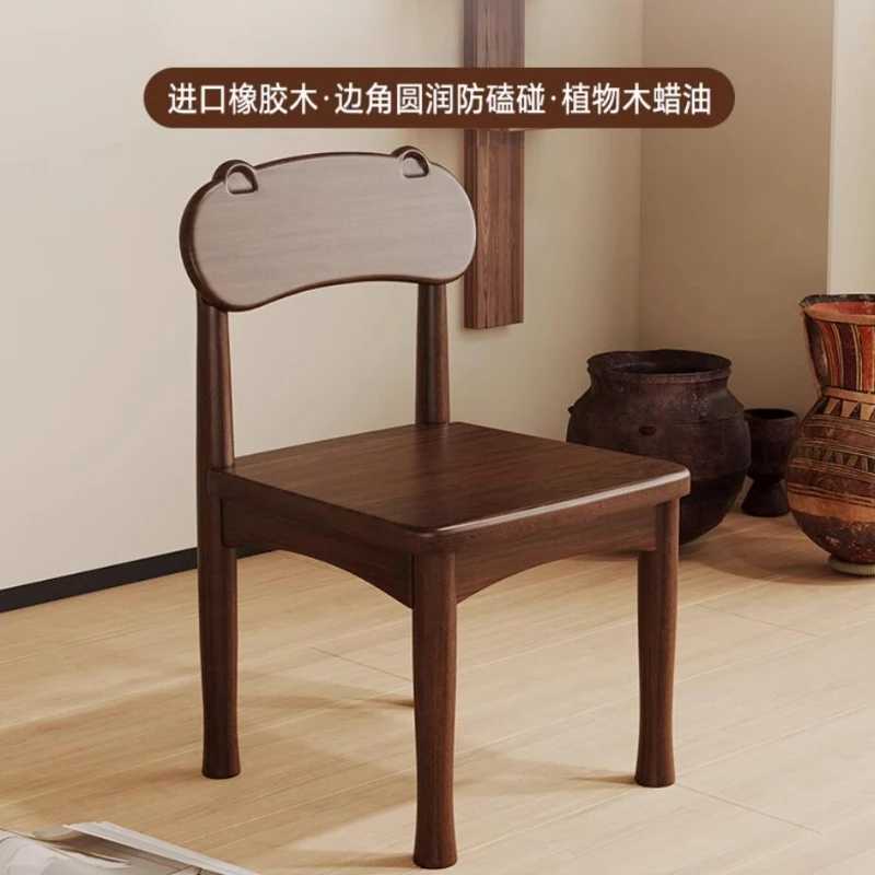 

Solid Wood Chair Home Furniture Dining Chair Non-slip Back Stool for Shoe Change vanity chair дизайнерская мебель стул ротанг