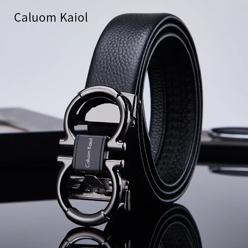 

Caluom Kaiol Luxury Brand Men's Belt Genuine Leather Men's Business Belt First Layer Cowhide Stylish Simplicity Classic 801920