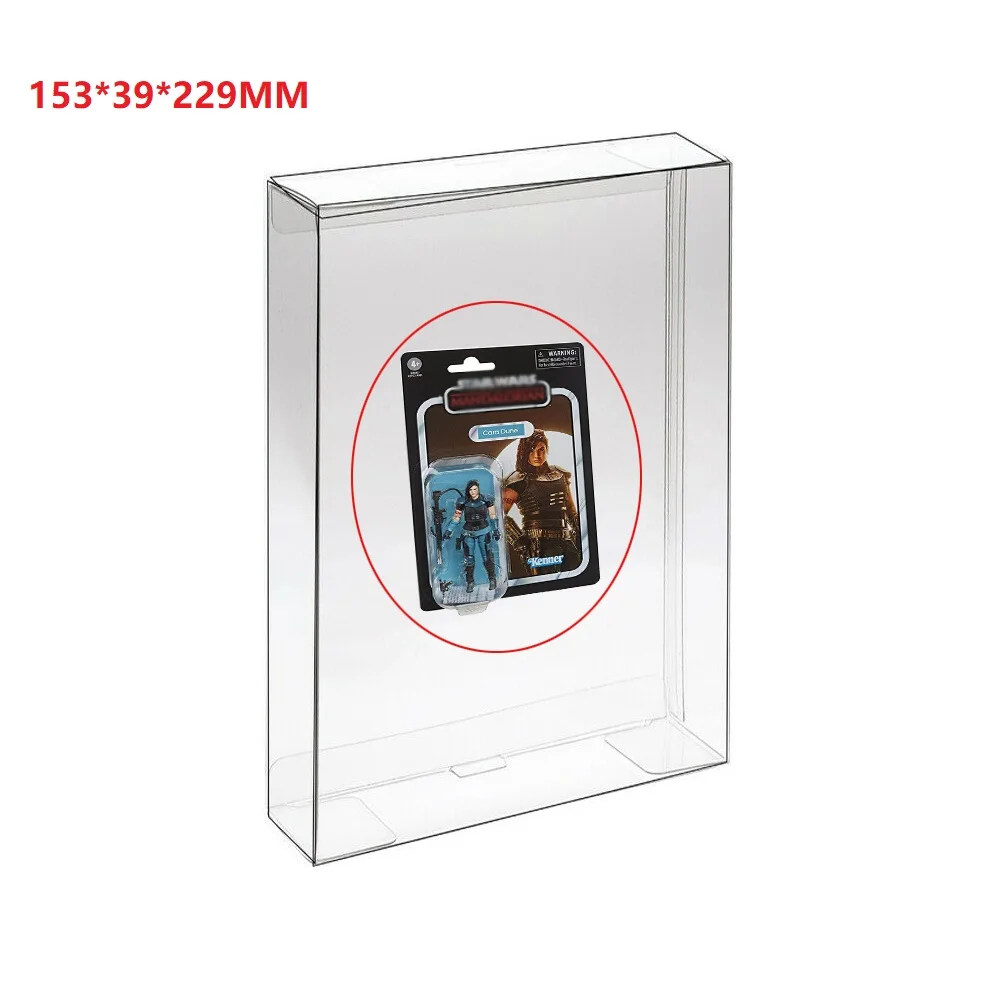 

Ruitroliker 80Pcs Protector Case Clear Plastic Protective Box Sleeve Display Box for for Star Wars Black Series 3.75 Inch Figure