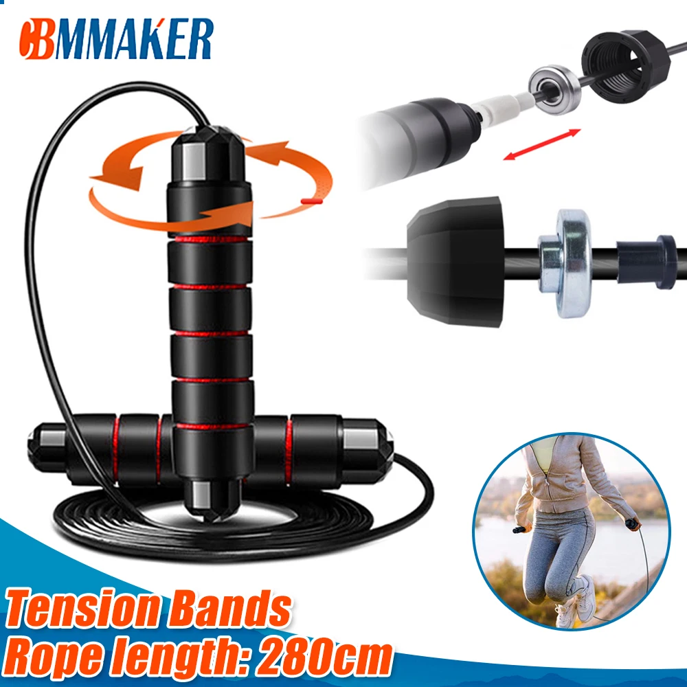 Cbmmaker Fitness Jump Rope Tangle-Free Rapid Speed Jumping Rope Cable Bearings Steel Skipping Rope Gym Home Exercise Slim Body
Cbmmaker Fitness Jump Rope Tangle-Free Rapid Speed Jumping Rope Cable Bearings Steel Skipping Rope Gym Home Exercise Slim Body