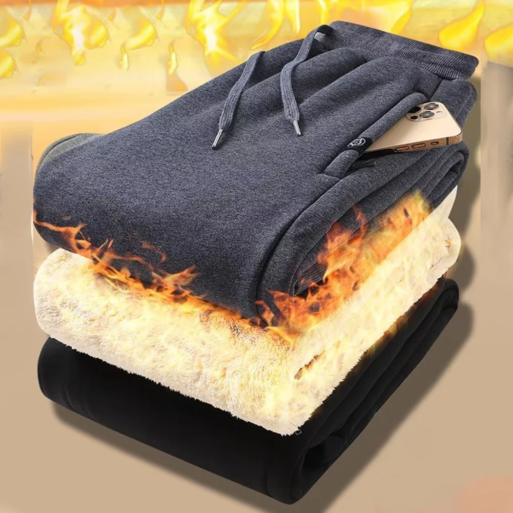 Men's Winter Fleece Track Pants Sherpa Lined Drawstring Elastic Sweatpants Gym Sports Soft Jogger Pants Trousers Clothing
Men's Winter Fleece Track Pants Sherpa Lined Drawstring Elastic Sweatpants Gym Sports Soft Jogger Pants Trousers Clothing