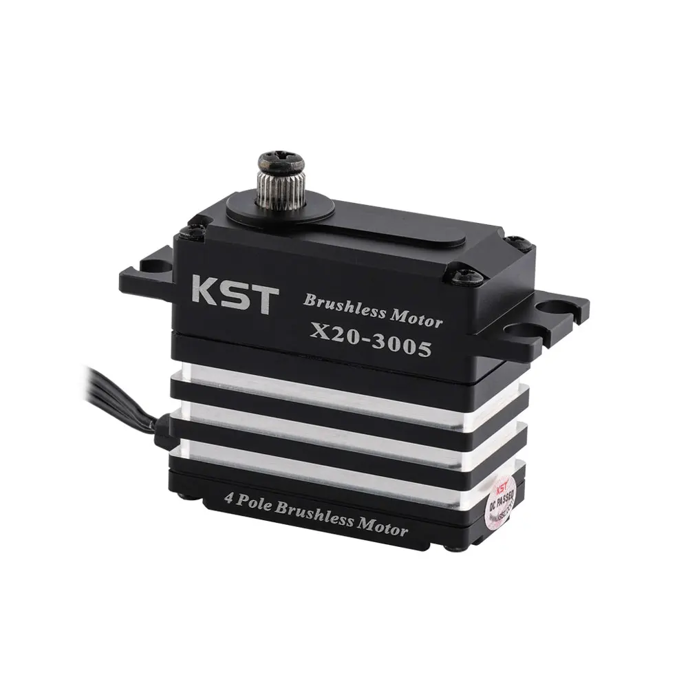 KST X20-3005 32KG 0.047Sec High Voltage Digital Metal Gear Brushless Servo For RC Car
KST X20-3005 32KG 0.047Sec High Voltage Digital Metal Gear Brushless Servo For RC Car