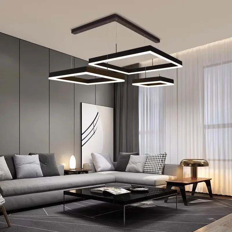 Modern Led Pendant Lights Minimalism Aluminium Foyer Chandelier Square Hanging Lamp Living Room Restaurant Decoration Home Lamps
Modern Led Pendant Lights Minimalism Aluminium Foyer Chandelier Square Hanging Lamp Living Room Restaurant Decoration Home Lamps