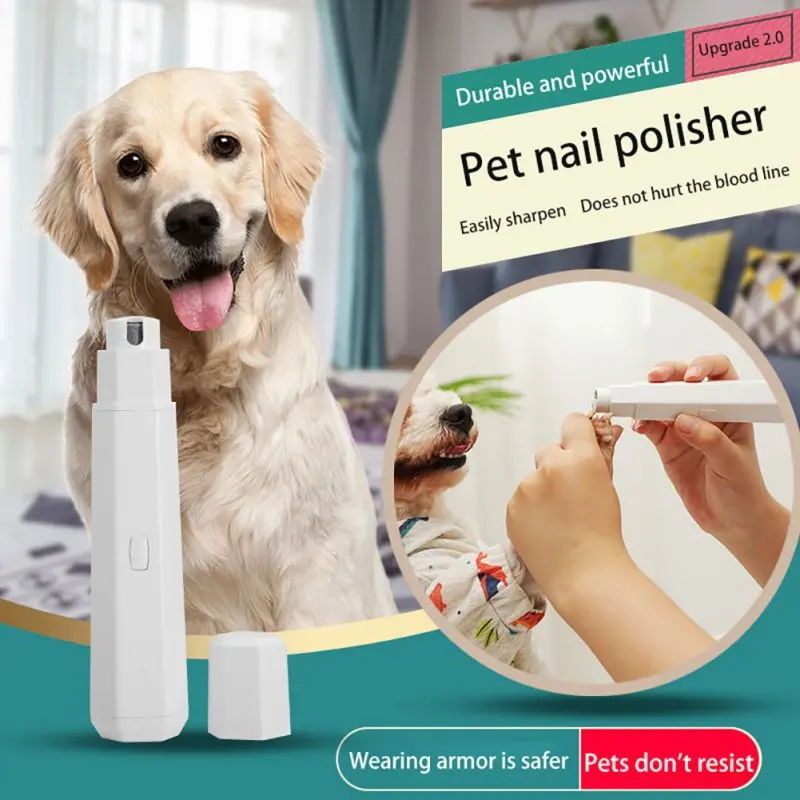 

Dog Nail Grinder Electric Rechargeable Pet Nail Trimmer Painless Paws Grooming Smoothing for Small Medium Large Dogs Cats