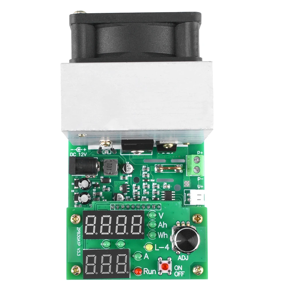 

110W Digital Discharge Capacity Tester 9.99A 30V Multi-function Constant Current Electronic Load Tester Aging Module