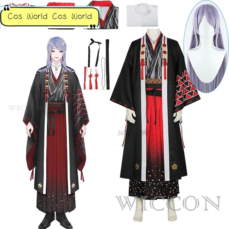 Anime Virtual YouTuber VTuber Genzuki Tojiro Cosplay Costume Nijisanji Wig Japanese Kimono Haori Man Woman Halloween Party Suit
Anime Virtual YouTuber VTuber Genzuki Tojiro Cosplay Costume Nijisanji Wig Japanese Kimono Haori Man Woman Halloween Party Suit