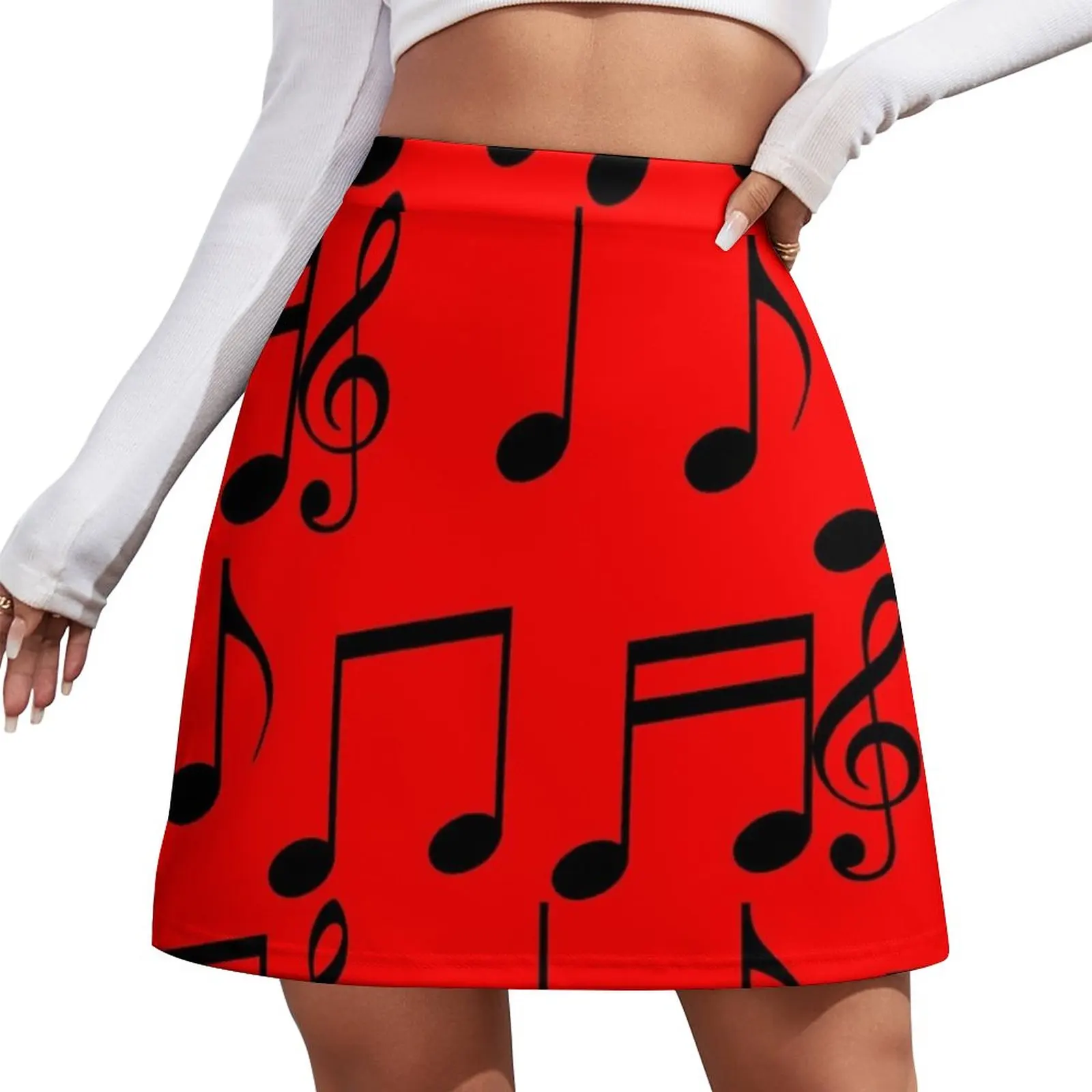 

music notes music Mini Skirt Women skirts clothes for woman