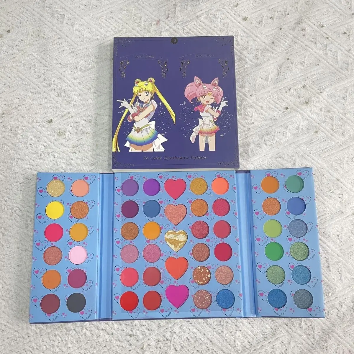 New Cartoon 53 Color Tsukino Usagi Eye Shadow Pearlescent Matte Eye Shadow Palette Kawaii Shiny Stage Makeup Palette Gifts Toy
New Cartoon 53 Color Tsukino Usagi Eye Shadow Pearlescent Matte Eye Shadow Palette Kawaii Shiny Stage Makeup Palette Gifts Toy