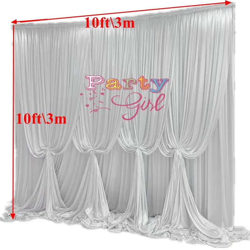 New Design Full White Color Ice Silk Backdrop Drape Curtain Photo Booth Stage Background Event Banquet Decoration
New Design Full White Color Ice Silk Backdrop Drape Curtain Photo Booth Stage Background Event Banquet Decoration
