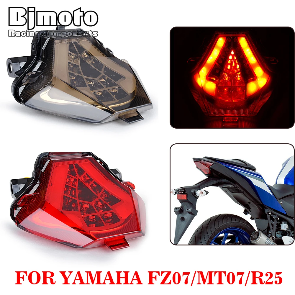 MT25 MT03 Motorcycle LED Brake Stop Tail Light Indicator Integrated Turn Signal For YAMAHA MT-07 FZ-07 YZF-R25 YZF-R3 MT-25
MT25 MT03 Motorcycle LED Brake Stop Tail Light Indicator Integrated Turn Signal For YAMAHA MT-07 FZ-07 YZF-R25 YZF-R3 MT-25
