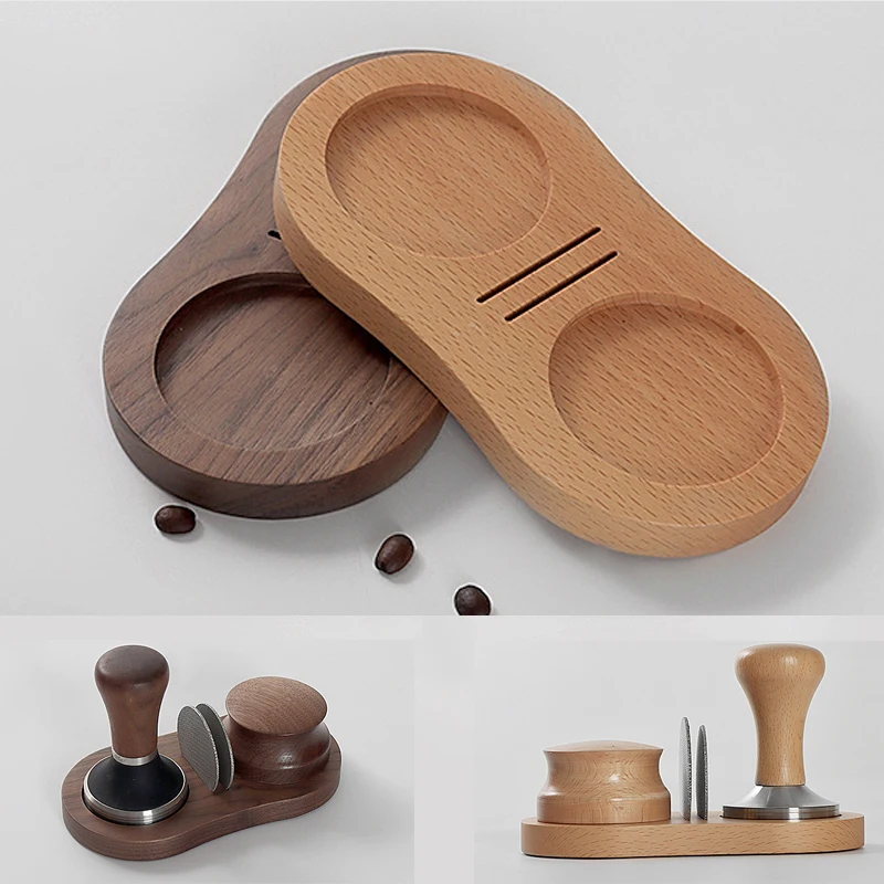 1Pcs Wooden Coffee Tampers Holder Stand Coffee Powder Tamping Station Base 51/53/58mm Tamper Universal Wood Coffee Tamper Mat
1Pcs Wooden Coffee Tampers Holder Stand Coffee Powder Tamping Station Base 51/53/58mm Tamper Universal Wood Coffee Tamper Mat