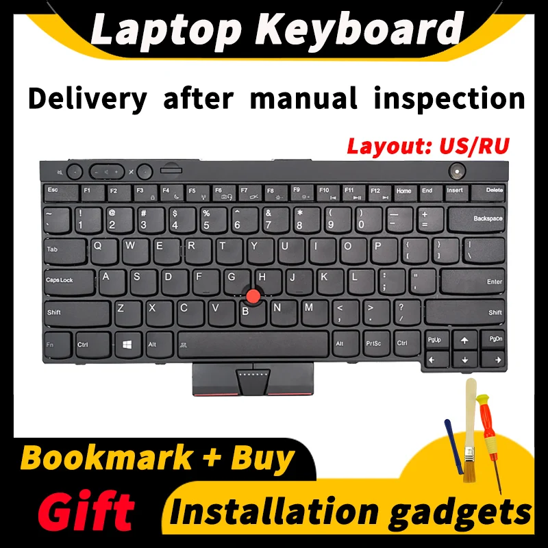 

Для ThinkPad Lenovo USA/Россия T430 T430S X230 X230T T530 L430 L530 Клавиатура для ноутбука US 04Y0490 04X1277 04X1315