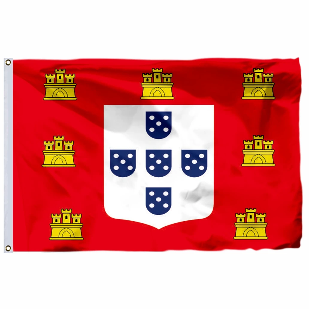 Portuguese Royal of Flag 90X150CM 3X5FT 100D Polyester Double Stitched High Quality Portugal Banner Free Shipping
Portuguese Royal of Flag 90X150CM 3X5FT 100D Polyester Double Stitched High Quality Portugal Banner Free Shipping