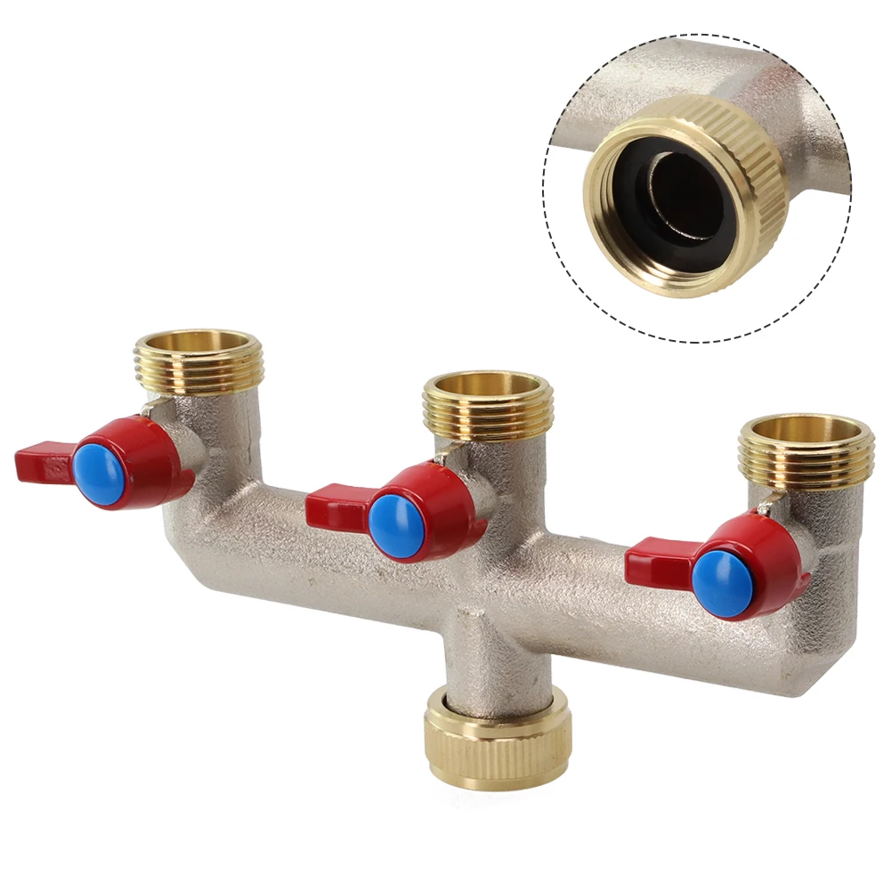 3/4 Brass Garden Hose Connector 3 way faucet distributor Ideal for High Pressure & Hot and Cold Water Connections
3/4 Brass Garden Hose Connector 3 way faucet distributor Ideal for High Pressure & Hot and Cold Water Connections