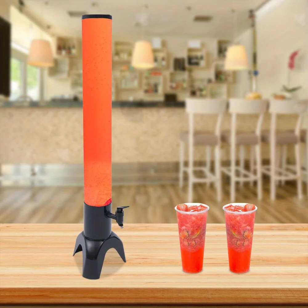 1pc 3L/100oz Beer Tower Dispenser With Ice Tube, Liquor Tap, Party Beverage Dispenser, Suitable For Catering Kitchen, Home, Food
1pc 3L/100oz Beer Tower Dispenser With Ice Tube, Liquor Tap, Party Beverage Dispenser, Suitable For Catering Kitchen, Home, Food