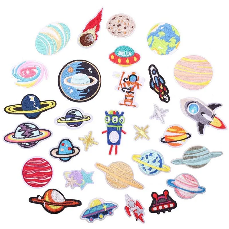 30Pcs Astronaut Planet Series iron on Embroidery patches DIY Patch Sew on Cloth ironing hole mending clothes Decor applique
30Pcs Astronaut Planet Series iron on Embroidery patches DIY Patch Sew on Cloth ironing hole mending clothes Decor applique