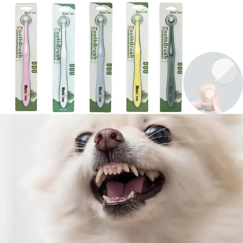 

Зубная щетка для домашних животных, супермягкая зубная щетка для удаления неприятного дыхания, зубная щетка для собак, кошек, средства для ухода за полостью рта