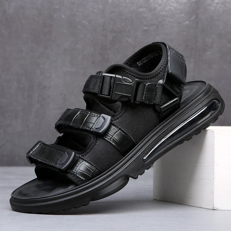 Classic Men Sandals fashion breathable Summer Genuine Leather Sandals Men Outdoor Casual Lightweight Sandals Men Sneakers
Classic Men Sandals fashion breathable Summer Genuine Leather Sandals Men Outdoor Casual Lightweight Sandals Men Sneakers