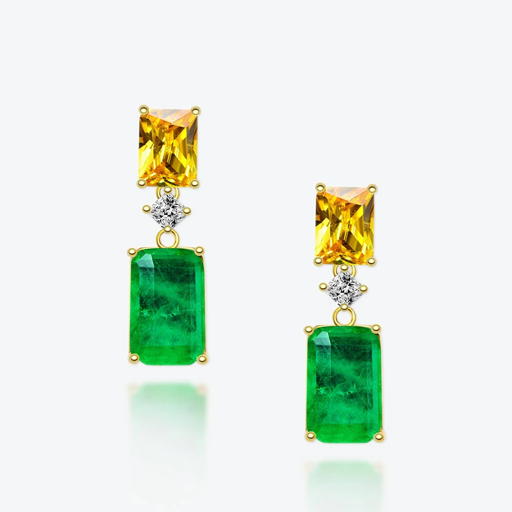 S925 Sterling Silver 5 Carat Synthetic Emerald 8*12mm 5A Zircon Gemstone Stud Earrings Girls Women Lady Dinning Party Jewelry
S925 Sterling Silver 5 Carat Synthetic Emerald 8*12mm 5A Zircon Gemstone Stud Earrings Girls Women Lady Dinning Party Jewelry