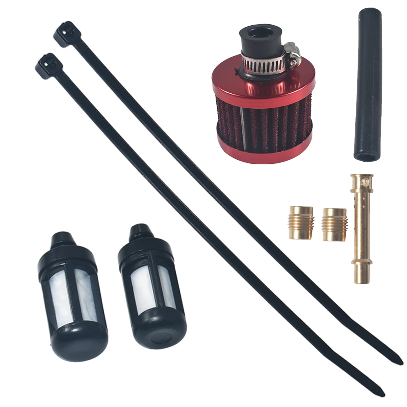 12mm Red Filter Breather Jet Kit For Predator 196cc 6.5Hp GX160 GX200 CT200U BT200X KT196 CT200U-EX Hensim Baja Warrior Go Kart
12mm Red Filter Breather Jet Kit For Predator 196cc 6.5Hp GX160 GX200 CT200U BT200X KT196 CT200U-EX Hensim Baja Warrior Go Kart