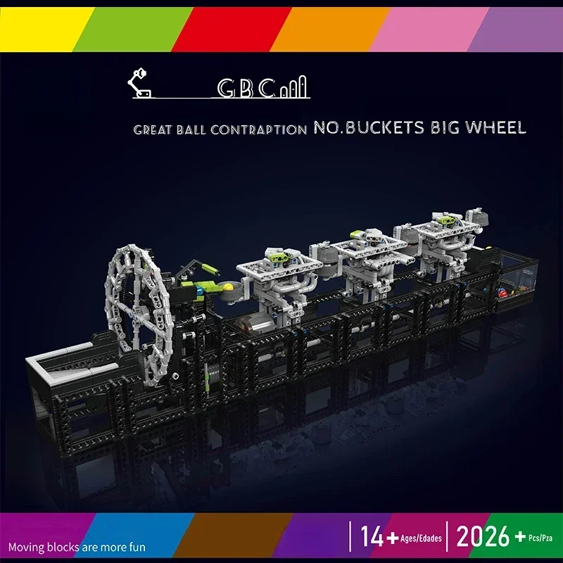 Technical MOC Rolling Ball Buckets Big Wheel Model 2026PCS Building Blocks Brick Toys for Children Birthday Adult Gift Set
Technical MOC Rolling Ball Buckets Big Wheel Model 2026PCS Building Blocks Brick Toys for Children Birthday Adult Gift Set