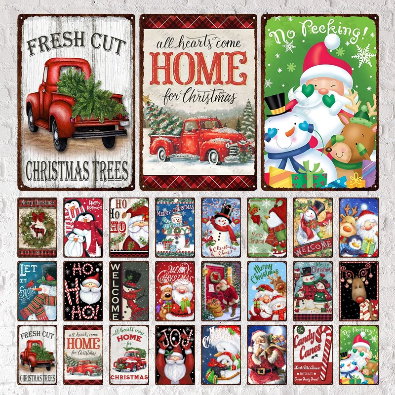 Christmas Decorative Plates Creative Home Office Mall Sign Decor Santa Claus Gift Snowman Welcome Plaque Tin Poster for Bar Cafe
Christmas Decorative Plates Creative Home Office Mall Sign Decor Santa Claus Gift Snowman Welcome Plaque Tin Poster for Bar Cafe