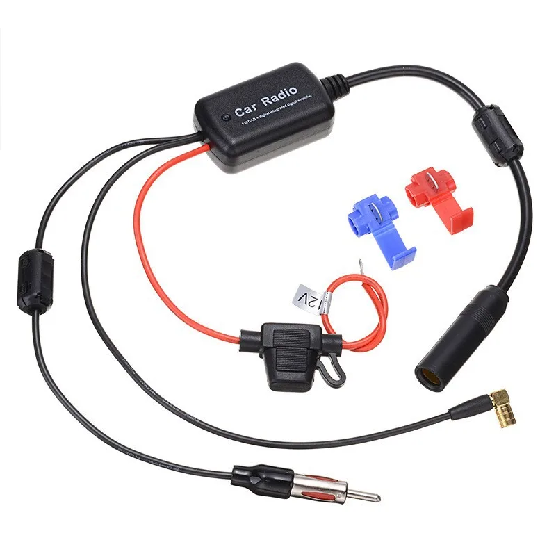 

DAB+FM+Car Stereo Antenna Aerial Splitter Cable Adapter 12V Radio Signal Amplifier Antenna Signal Booster FM/AM Car Accessories