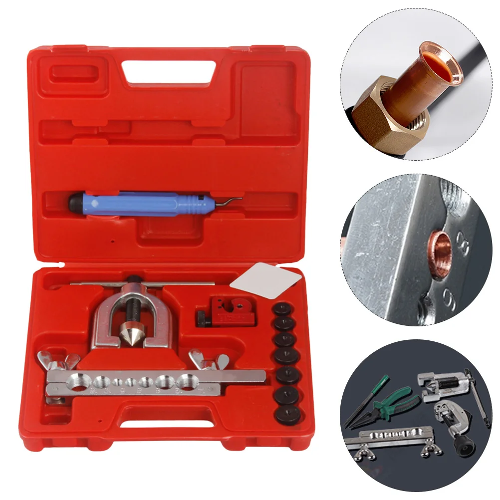 

Air Conditioning Reamer Plumbing Tools Double Flaring Kit Brake Line Tubing Set Brass Tube Conditioner Flare Expander