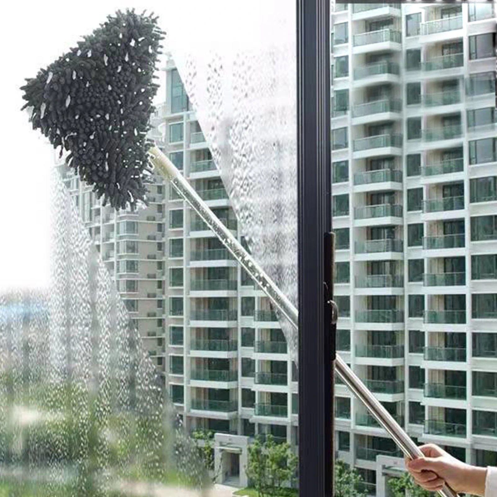 Generic Triangular Mop Mini Triangle Deep Cleaning Mop With Long Handle