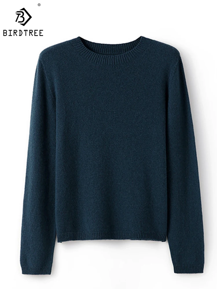 Birdtree 100%Sheep Wool Pullover Women Round Neck Solid Loose Slouchy Style Versatile Comfortable Sweater Fall Winter T41343QD
Birdtree 100%Sheep Wool Pullover Women Round Neck Solid Loose Slouchy Style Versatile Comfortable Sweater Fall Winter T41343QD