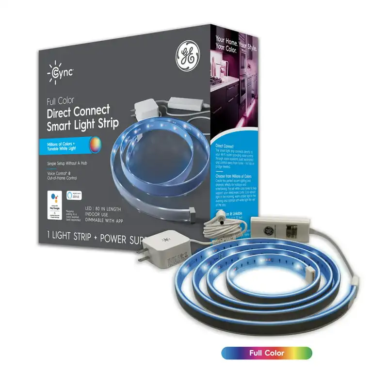 Smart LED Light Strip, Full Color, Bluetooth & Wi-Fi, 80 inches, Indoor Wifi led controller Control de luces de escalera Ps cont
Smart LED Light Strip, Full Color, Bluetooth & Wi-Fi, 80 inches, Indoor Wifi led controller Control de luces de escalera Ps cont