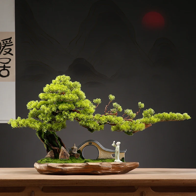 New Chinese backflow incense burner home living room decoration porch office simulation welcome pine bonsai Zen decoration
New Chinese backflow incense burner home living room decoration porch office simulation welcome pine bonsai Zen decoration