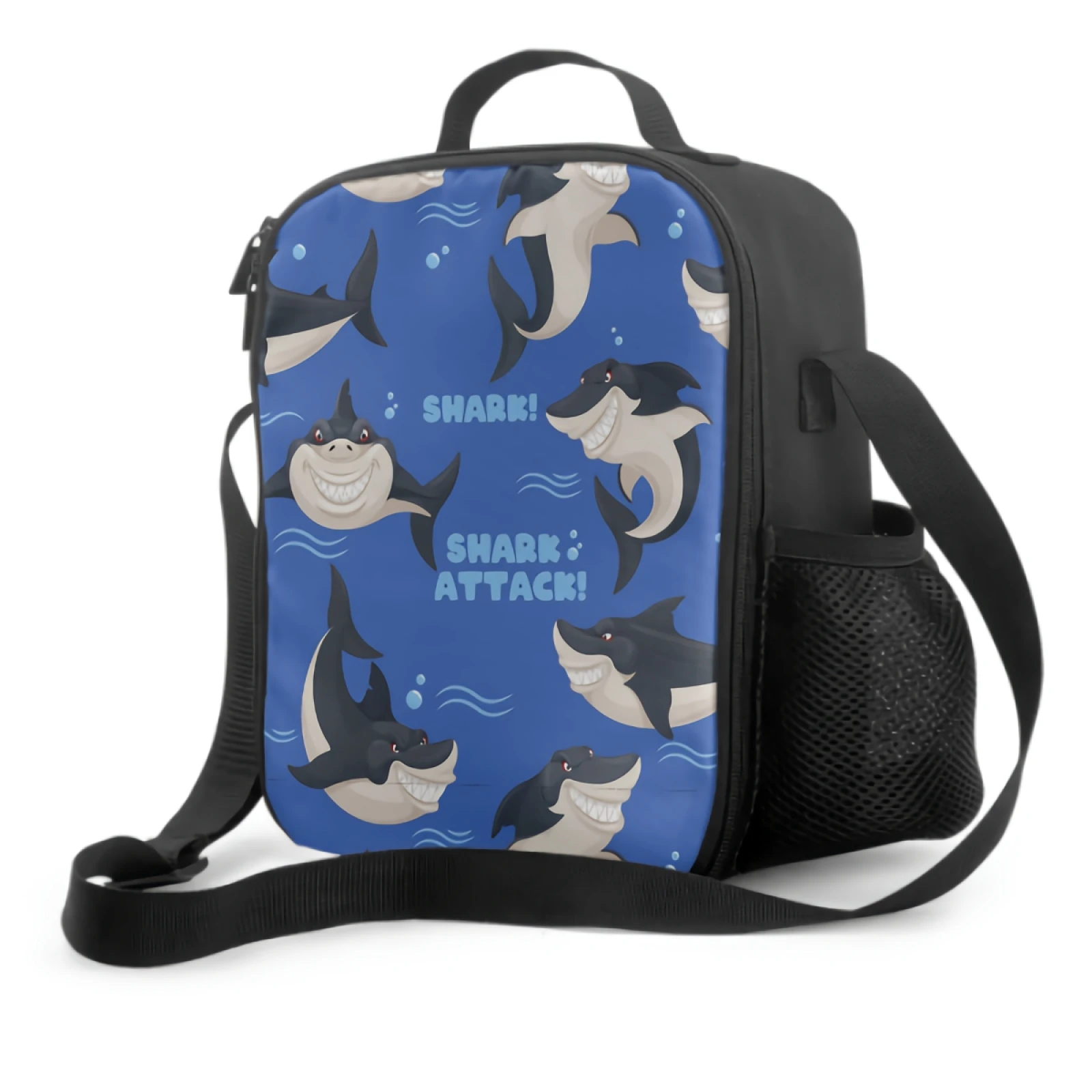 Dangerous Shark Sea Predator Insulated Lunch Bags for Boys Girls Washable Tote Container Food Carrier for School Travel Picnic
Dangerous Shark Sea Predator Insulated Lunch Bags for Boys Girls Washable Tote Container Food Carrier for School Travel Picnic