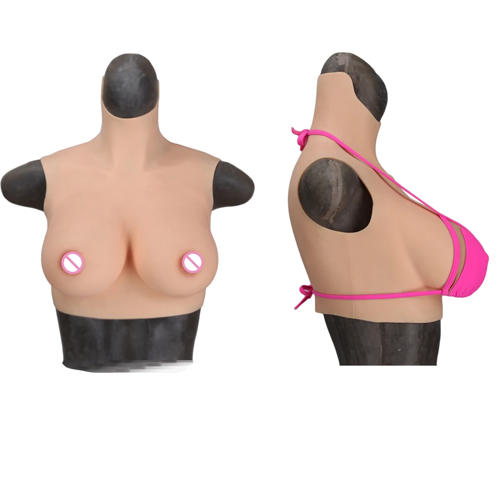 

Trans Silicone Fake Boobs Shape Realistic Breast Forms A B C D E G Cup For Corss-Dresser Transgender Sissy Transvestite Ladyboy