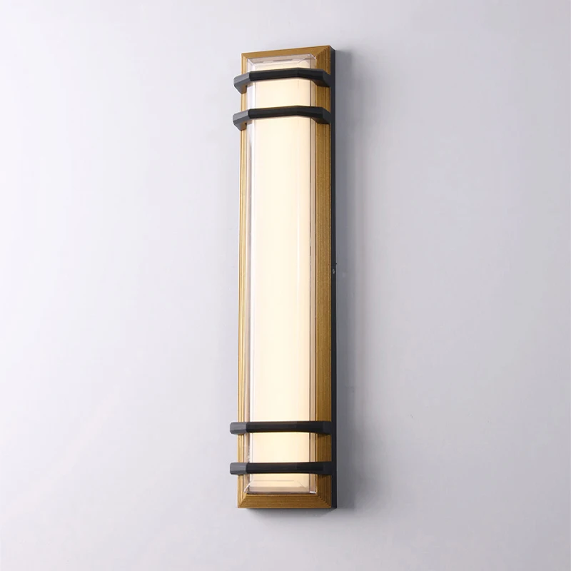 Simple Outdoor LED Waterproof Black Gold Rectangular Aluminum Wall Lamp Lighting Garden Gate Post Outdoor Exterior Wall
Simple Outdoor LED Waterproof Black Gold Rectangular Aluminum Wall Lamp Lighting Garden Gate Post Outdoor Exterior Wall