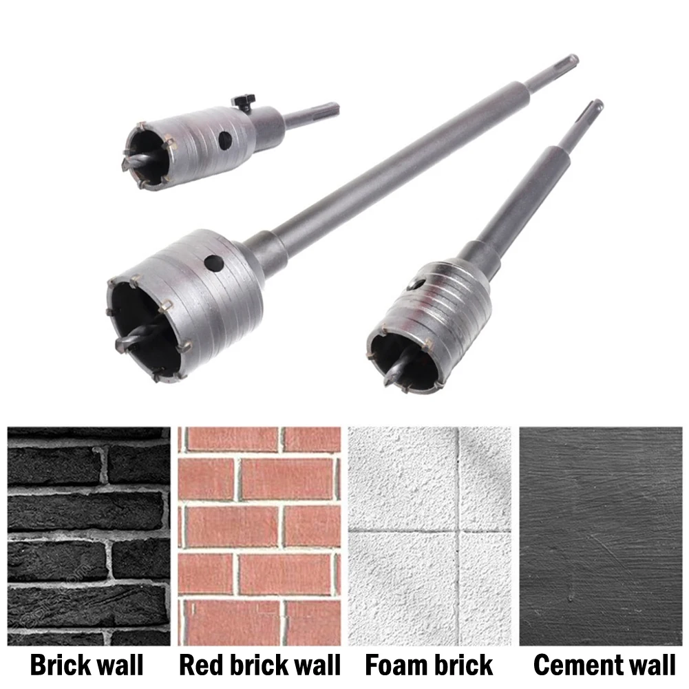 110/200/320mm Carbide Round Rod SDS Plus Shank Concrete Stone Wall Hole Saw Connecting Rod For Electric Hammer Drill Bit
110/200/320mm Carbide Round Rod SDS Plus Shank Concrete Stone Wall Hole Saw Connecting Rod For Electric Hammer Drill Bit