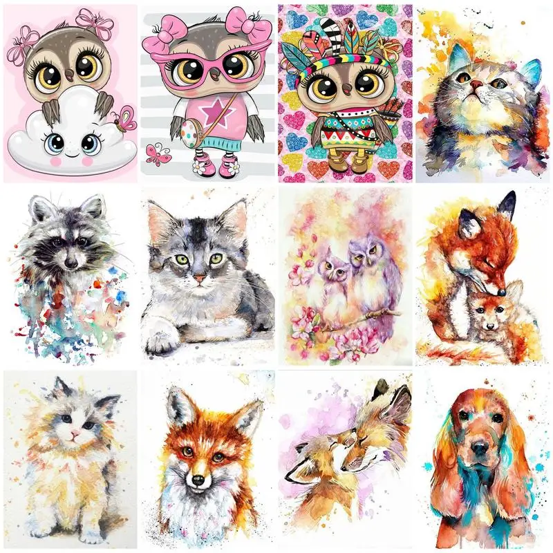 CHENISTORY 20x30cm 5D Diy Diamond Painting Full Square Drill Color Animal Diamond Embroidery Cross Stitch Mosaic Crafts Home Dec 
CHENISTORY 20x30cm 5D Diy Diamond Painting Full Square Drill Color Animal Diamond Embroidery Cross Stitch Mosaic Crafts Home Dec
