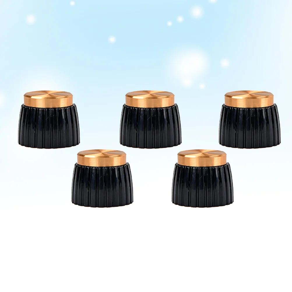 Guitar Knobs Replacement ABS Black Bottom Gold Cap Guitar AMP Amplifier Knobs Push On Knobs for Guitar Marshall Accessories
Guitar Knobs Replacement ABS Black Bottom Gold Cap Guitar AMP Amplifier Knobs Push On Knobs for Guitar Marshall Accessories