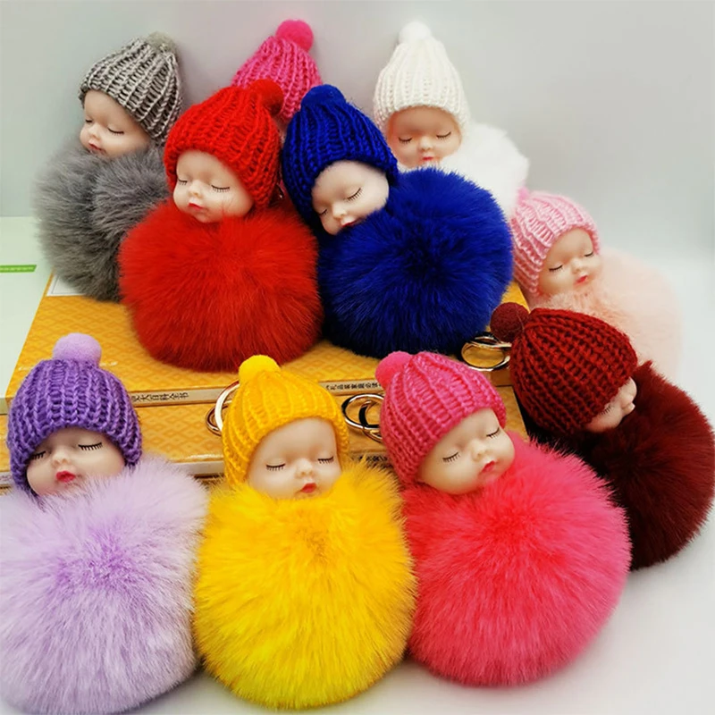 19 Pcs Sleeping Baby Fluffy Balls Keychains Present Festival Supplies For Wedding Souvenir
19 Pcs Sleeping Baby Fluffy Balls Keychains Present Festival Supplies For Wedding Souvenir
