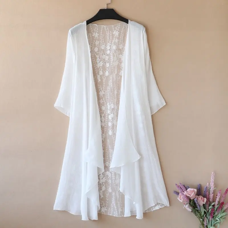 Holiday Irregular Cotton and Linen Open Front Cardigan Floral Printed Kimono Woman Casual Long Sleeve Cover Up 2024 YC595
Holiday Irregular Cotton and Linen Open Front Cardigan Floral Printed Kimono Woman Casual Long Sleeve Cover Up 2024 YC595