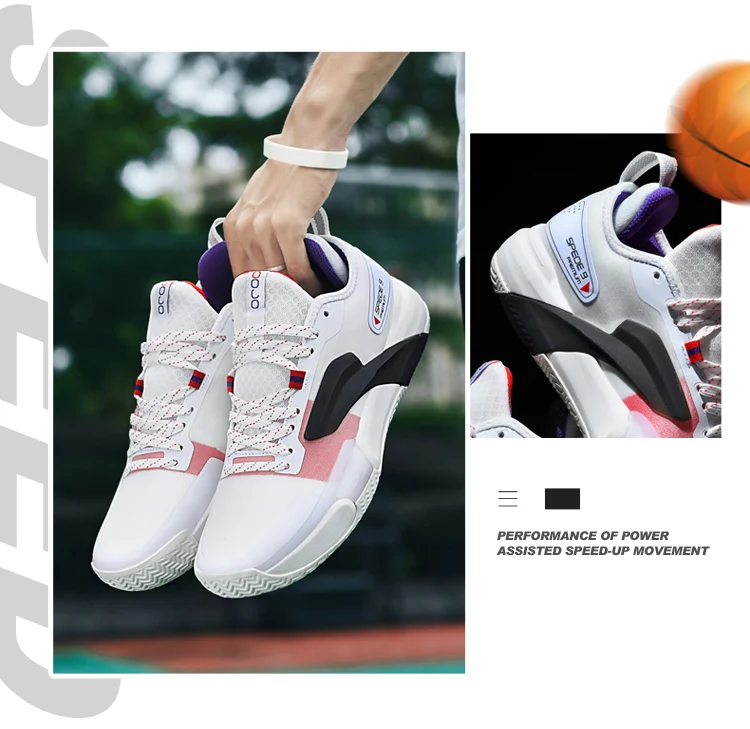 Tênis de basquete casual masculino e feminino, tênis de combate almofadado baixo, com tendência além das fronteiras, tamanho grande, novo, verão Tênis de basquete casual masculino e feminino, tênis de combate almofadado baixo, com tendência além das fronteiras, tamanho grande, novo, verão