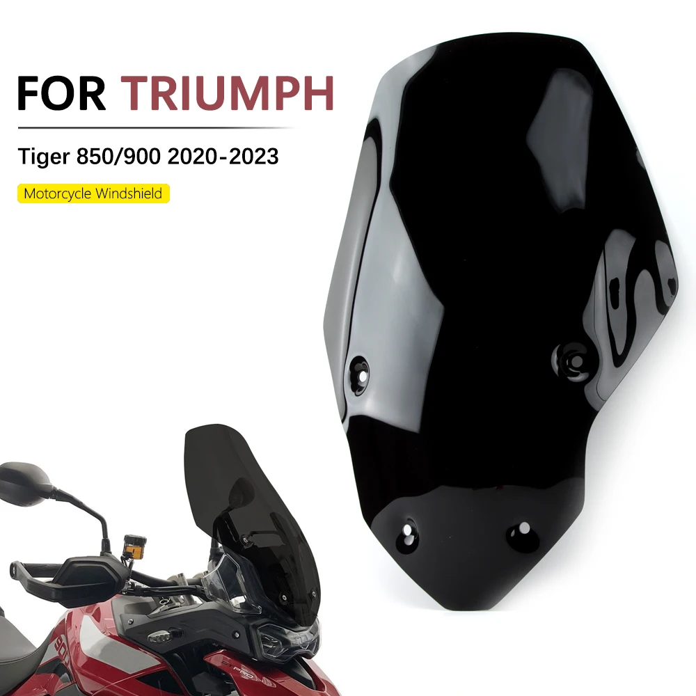 

Motorcycle Tiger850 Tiger900 NEW Adjustable Windscreen Windshield For Triumph Tiger 850/900 High Quality Screen 2020 2021-2023