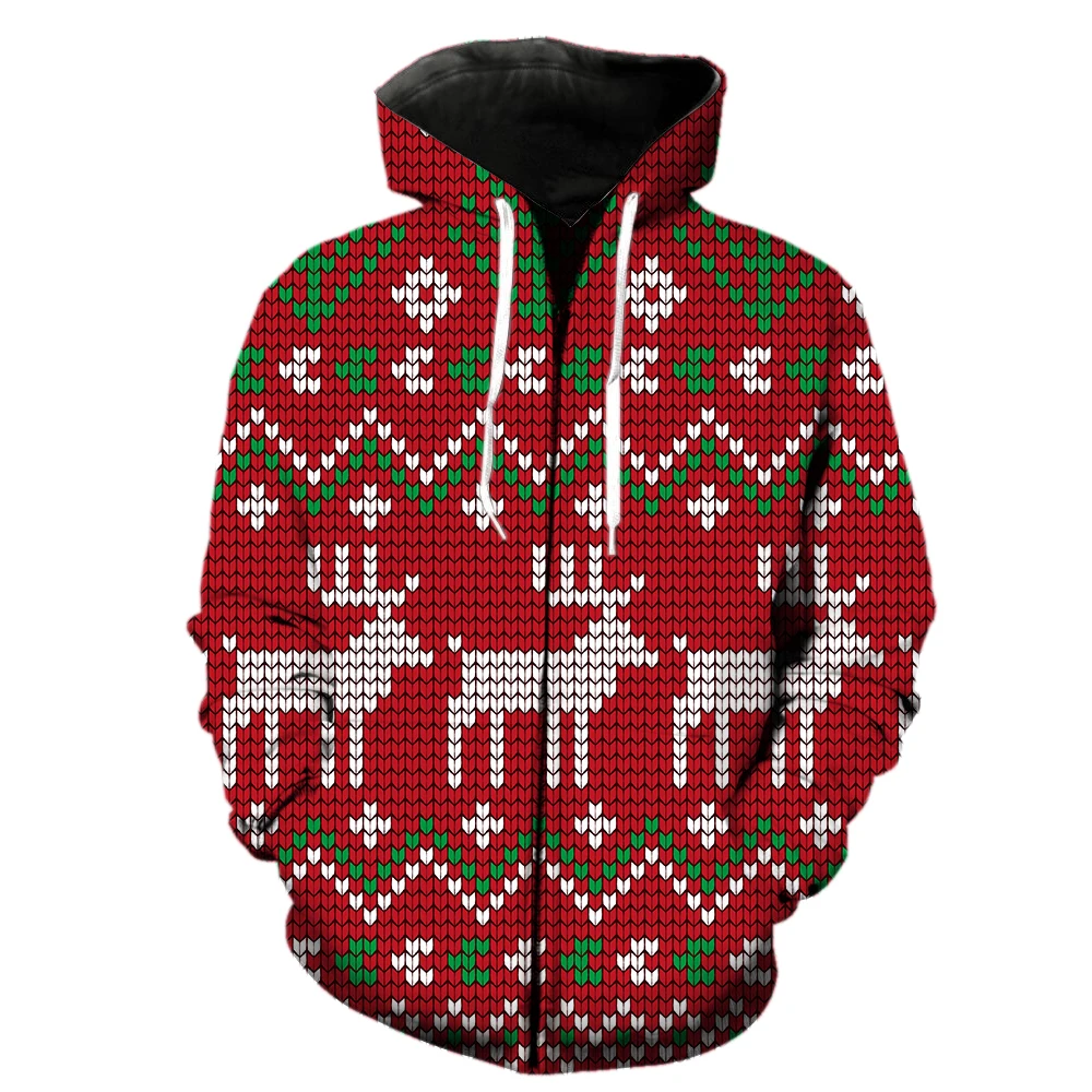 Christmas Style Men's Zipper Hoodie Funny Harajuku With Hood Jackets 2022 Hot Sale 3D Print Sweatshirts Teens Fashion Streetwear
Christmas Style Men's Zipper Hoodie Funny Harajuku With Hood Jackets 2022 Hot Sale 3D Print Sweatshirts Teens Fashion Streetwear