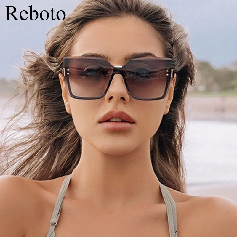 

Vintage Square Cat Eye Sunglasses Women Trendy Rimless Oversize Candy Color Frameless Eyewear Luxury Cateye Sunglasses Shades