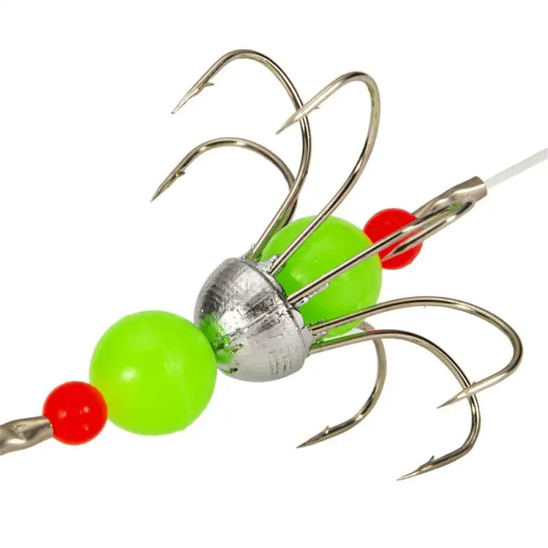 Рыболовные крючки для ловли кальмара, крючок-Осьминог для морской рыбалки, тройная Якорная нить светящиеся древесные креветки Pesca 
Рыболовные крючки для ловли кальмара, крючок-Осьминог для морской рыбалки, тройная Якорная нить светящиеся древесные креветки Pesca