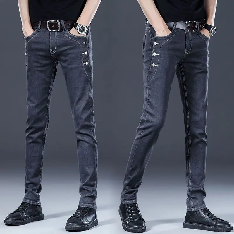High Quality 2024 New Spring Autumn Designer Mens Jeans Casual Denim Slim Skinny Korean Fashion Luxury Clothing Men Cowboy Pants
High Quality 2024 New Spring Autumn Designer Mens Jeans Casual Denim Slim Skinny Korean Fashion Luxury Clothing Men Cowboy Pants