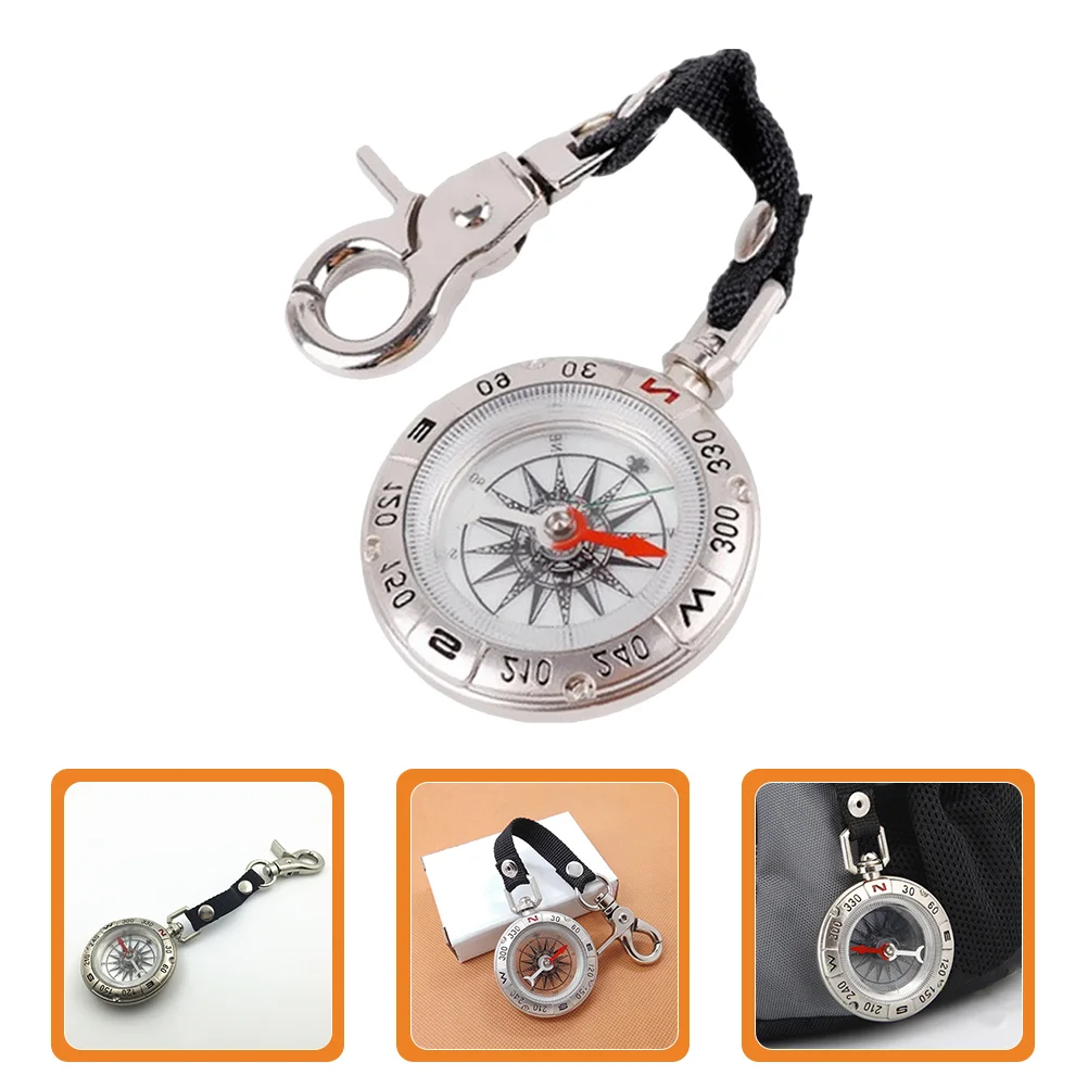 

Pocket Lanyard Compass Outdoor Camping Pocket Compass Zinc Alloy Survival Lanyard Compass 4.9cm