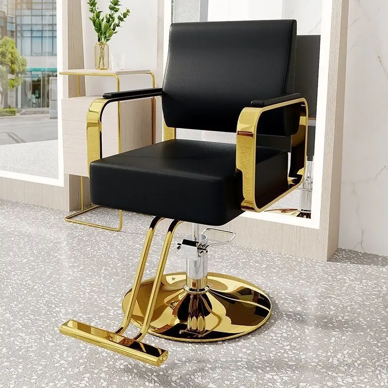 

Вращающиеся парикмахерские кресла, эстетичные роскошные золотые вращающиеся парикмахерские кресла, парикмахерское кресло, офисное оборудование, парикмахерское оборудование MQ50BC